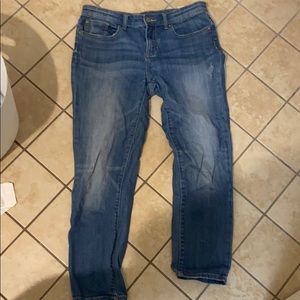 GAP womens blue crop jeans